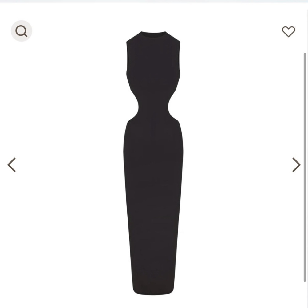 SKIMS Black Sleeveless Cutout Dress - Picture 3 of 3